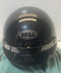 Sm Bell 08 DOT Bandito Motorcycle Helmet Half Helmet With Visor - Bild 1 von 8