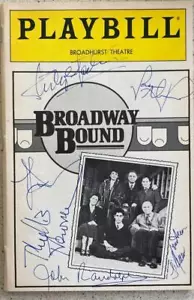 LINDA LAVIN JASON ALEXANDER JONATHAN SILVERMAN +4 Signed Playbill Broadway Bound - Picture 1 of 1