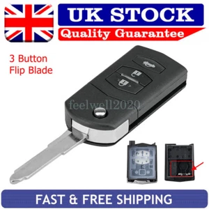 For Mazda 2 3 5 6 RX-8 MX5 2006 2007 2008 2009 2010 2011 2012 2013 Key Fob Shell - Picture 1 of 11