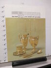 HAMMERMILL printing 1960 CARTIER 18kt gold tableware cup saucer fork ad sheet