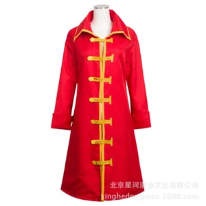 Z Pirate Monkey D. Luffy Red Cloak Outfit Cosplay Costume X001 - Picture 1 of 3