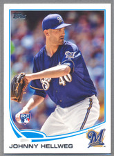 JOHNNY HELLWEG - 2013 Topps Update MLB RC #US19 Milwaukee Brewers