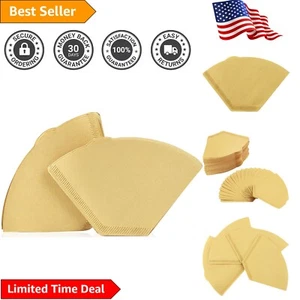 300 Count Unbleached Paper Cone Coffee Filters - Perfect for All Coffee Makers - Picture 1 of 6