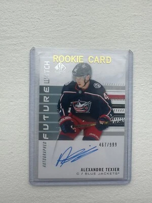 2019-20 SP Authentic Future Watch AUTO /999 ALEXANDRE TEXIER Rookie RC - Image 1 of 2
