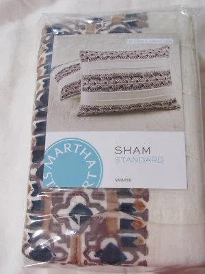 Martha Stewart Pliegues y Gracias Falsa Estándar Multicolor Nuevo Foto 1 de 4