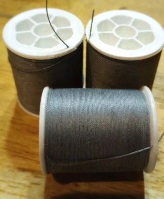 Lote de 3 Muñecas Botón Artesanales Fabricación Hilo Resistente 50 Yardas Ea GRIS Foto 1 de 2