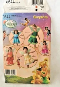 #0544 Simplicity,Tinkerbell costume sewing pattern BABY TODDLER 1/1-4 - Picture 1 of 4