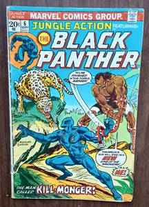 JUNGLE ACTION FT THE BLACK PANTHER Marvel Comics #6 September 1973 - Bild 1 von 2