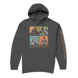 Star Wars Big Boys’ Graphic Print Hoodie, Charcoal Gray (Medium / 10-12) - Picture 1 of 2