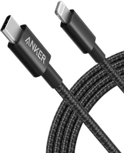 Anker New Nylon USB-C to Charging Cord for [6ft MFi Certified] for iPhone 13 Pro - Picture 1 of 7