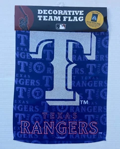 Apliques de bandera de los Rangers de Texas de hoja perenne de 18"" x 12,5"" pulgadas de gamuza brillante - Imagen 1 de 4