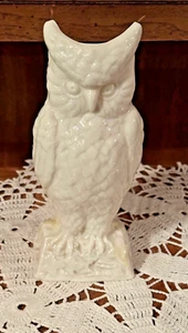 Belleek Ireland Shamrock Tall Owl Figurine Green Mark - Picture 1 of 4
