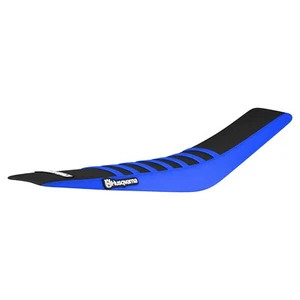 2016-2018 Husqvarna 125-450 FC TC seat cover TM BLUE/BLACK/TM BLUE #134 LOGO - Picture 1 of 5