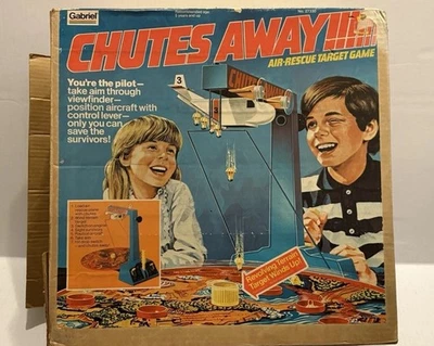 1977 Gabriel Chutes Away Air Rescue Target Game Tested & Working READ DES - Image 1 of 4