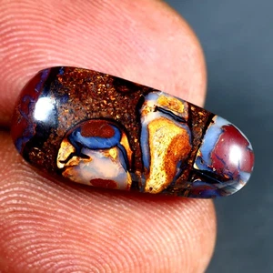 8.26 ct Phenomenal Fancy (20 x 9 mm) Multi Color Australian Koroit Boulder Opal - Picture 1 of 1