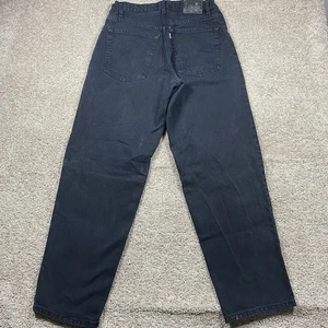 Jeans vintage anni 90 Levi’s SilverTab Baggy nero uomo 32x32 grunge made in USA - Foto 1 di 12