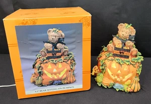 Halloween Oso en Calabaza Truco o Trato Iluminar Figura 9.5" con Caja - Imagen 1 de 8