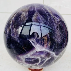 Natural Dream Amethyst Quartz Crystal Sphere Ball Healing 2460g - Picture 1 of 12