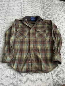 Pendleton Board Shirt Wool Eco-Wise Plaid Size Small - Picture 1 of 5