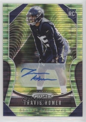 2019 Panini Prizm Rookies Neon Green Pulsar Rookie Travis Homer #340 Auto RC - Image 1 of 2