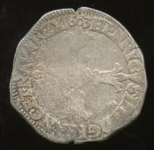Henry IV (1589-1610) 1/4 of Ecu 1603 Rennes - Picture 1 of 2