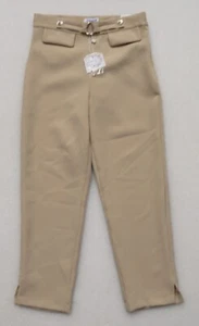 MAYORAL SIZE 12 BEIGE DRESS PANTS ANKLE CROP FAUX POCKETS ADJUSTABLE WAIST - Picture 1 of 6