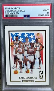 USA Basketball Dream Team INSERT CARD SSP Graded PSA 9 RARE Jordan Magic Bird - Picture 1 of 10