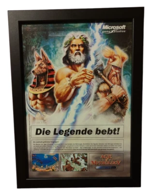 ✅Age of Mythology - (PC) ✅ Merchandise, Werbung, Werbeblatt, Poster✅Gerahmt✅ - Bild 1 von 4