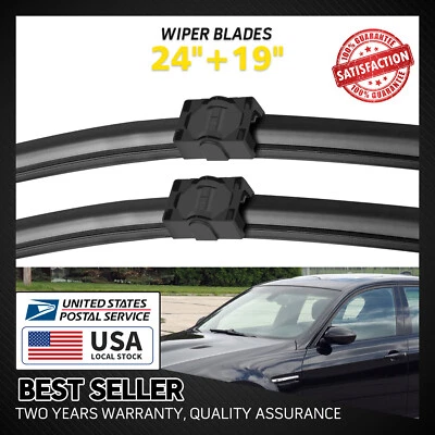 Limpiaparabrisas delantero calidad OEM de 24" y 19" para BMW 335i xDrive 2009 3,0 L Foto 1 de 4