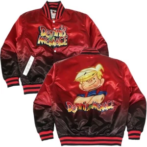 Dennis The Menace Men's Headgear Classics Gradient Satin Jacket - Picture 1 of 6