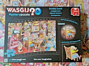 WASGIJ SUNDAY DINNER JIGSAW PUZZLE 1000 PIECE EXCELLENT PERFECT  COMPLETE - Picture 1 of 3