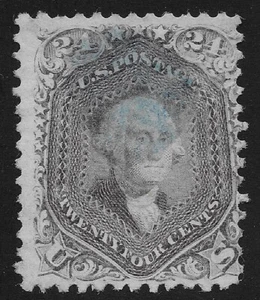 US Stamps Scott #78 Used 24c Gray Light Blue Cancel SCV $470 - Picture 1 of 2