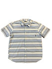 Columbia Mens Regular Fit Short Sleeve Striped Shirt Size Xl