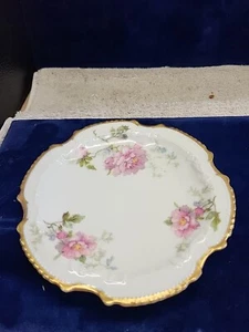 Limoges Haviland Scalloped Gold Rim Porcelain Small Plate 6" LRL!! - Picture 1 of 4