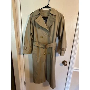 Burberrys Vintage Trench Coat Classic Double Breasted Belted Longline Jacket 4P - Picture 1 of 15