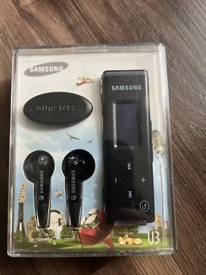 Samsung YP-U3 Negro Sintonizador FM Incorporado 2 GB Digital MP3 Medios Raro NUEVO EN CAJA Foto 1 de 4