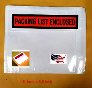 Choose Quantity- Packing List Envelope 4.5" X 5.5" Self Sealing - Picture 1 of 3
