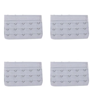 4pcs Ladies Women's Elastic Bra Lingerie Extenders 3 Rows 5 Hooks Bra Extenders - Picture 1 of 4