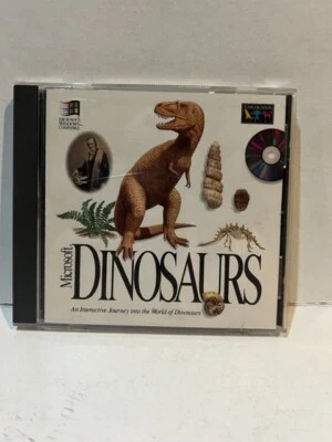Microsoft DINOSAURS,  CD-ROM (PC, 1993) USED - Image 1 of 4
