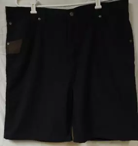 Wrangler 42 Black Relaxed Fit Technician Rip Stop Workwear Shorts 10" Inseam - Picture 1 of 14
