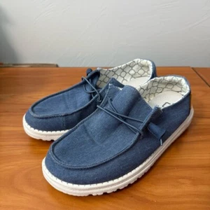 Hey Dude Wendy Sparkling Denim blu scarpa comoda antiscivolo 8 - Foto 1 di 6
