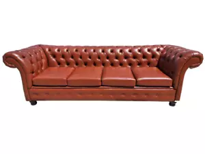 Sofa 4 Sitz Couch Sofas Couchen Chesterfield Design Viersitzer Kunstleder Sofort - Bild 1 von 5