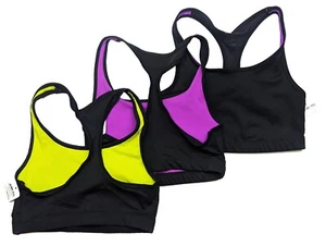 Women's Wire-Free Compression Sport Bra Top (3-Pack) (e115) - Picture 1 of 4