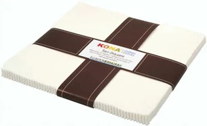 TEN-121-42 - 10in x 10in - Kona Cotton Solids - Snow Colorstory - 42pcs X - Picture 1 of 1