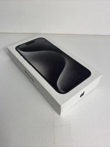 Apple A2848 iPhone 15 Pro Black Titanium 128GB - Empty Box ONLY - Zdjęcie 1 z 4