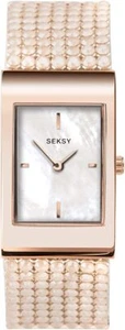 Seksy Sekonda Ladies Shimmer Mother Of Pearl Rose Gold Tone Bracelet Watch 2727 - Picture 1 of 3