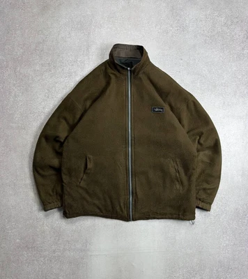 ВИНТАЖНЫЙ 90-Х STUSSY ДВУСТОРОННИЙ РЕТРО ФЛИСОВАЯ КУРТКА XL - Изображение 1 из 4