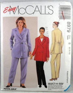 UNCUT McCall's 8979 Shirt-Jacket and Pants, bust 31.5-34 - Picture 1 of 2