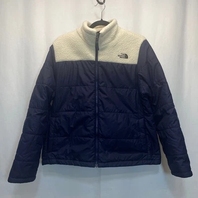 Chaqueta acolchada polar Sherpa híbrida XL azul marino The North Face Peak Hybrid para mujer Foto 1 de 4