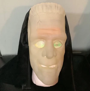 FRANKENSTEIN Glow In The Dark Halloween Kapuzenmaske Hologramm Augen Cosplay GRUSELIG - Bild 1 von 9